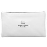 Create Custom Suede Cosmetics Makeup Zip Pouch Bag at Zazzle