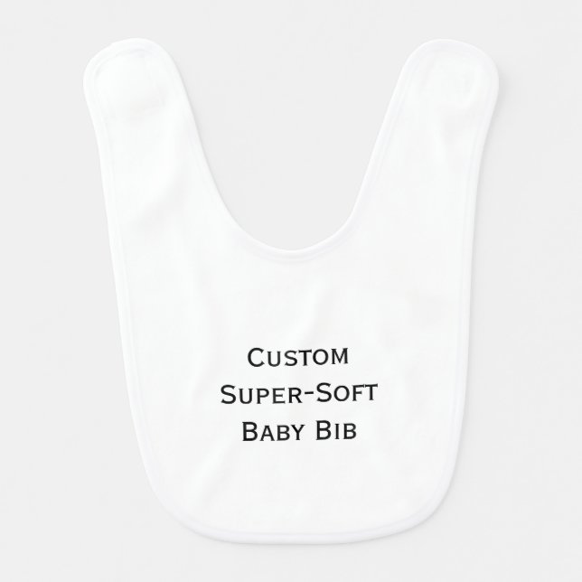 Create Custom Super-Soft Baby Bib 0-36 mths (Front)