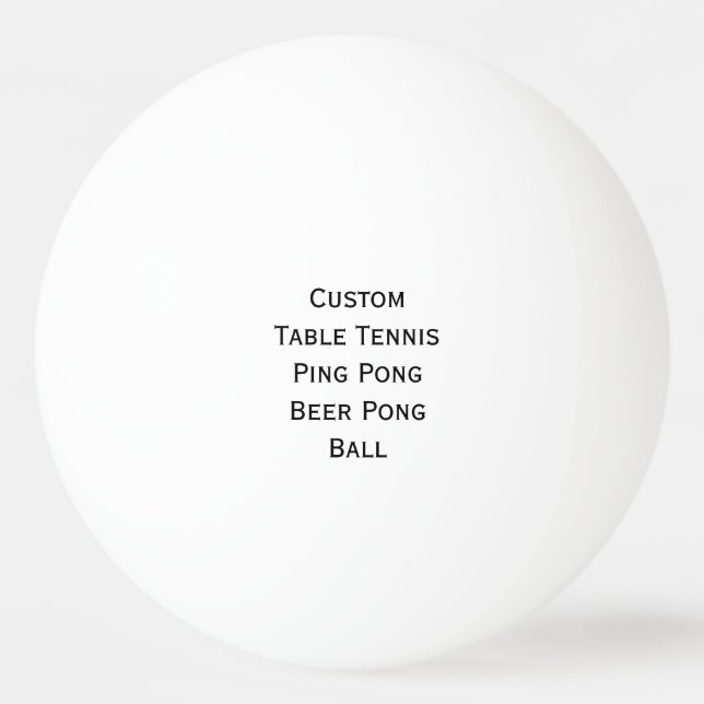 Create Custom Table Tennis / Beer / Ping Pong Ball (Front)