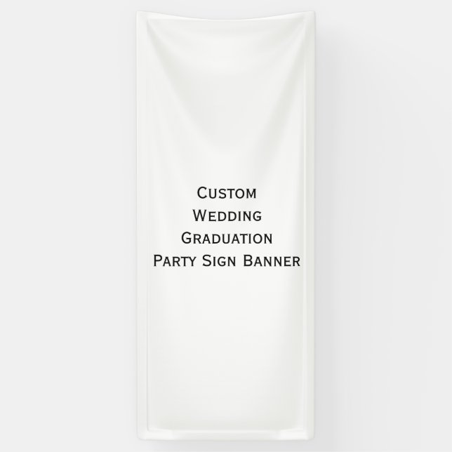 Create Custom Wedding Graduation Party Sign Banner (Vertical)