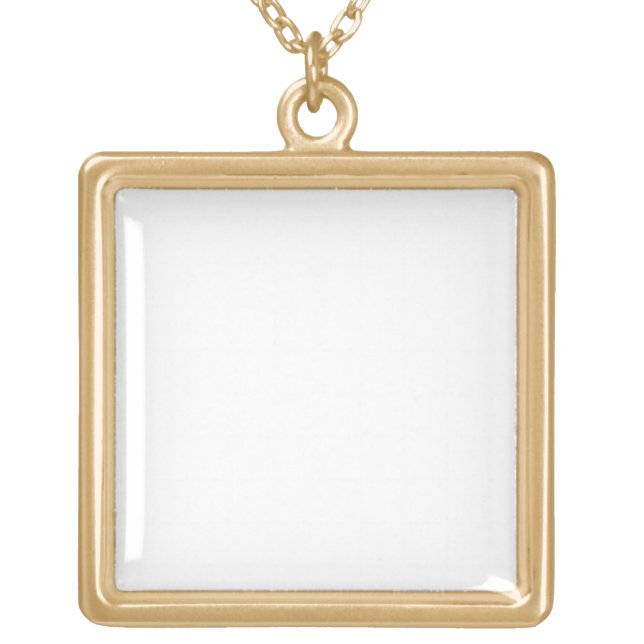 Create Design Make Personalize Your Own Custom Gold Plated Necklace (Front)