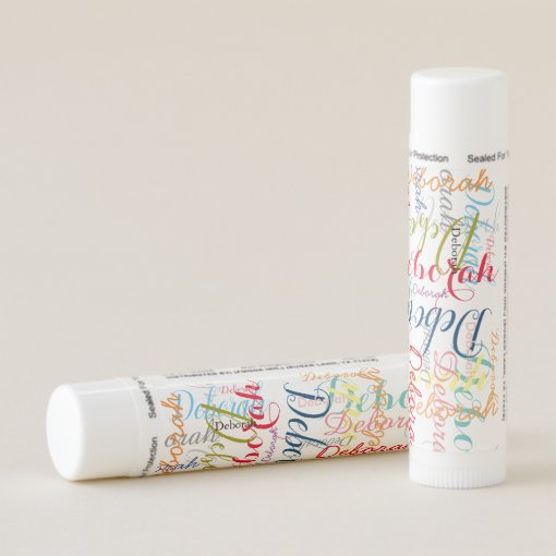 create DIY personalized name typography Lip Balm | Zazzle