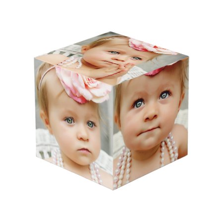 Create Diy Your Own Custom Made 5 Photo Sides Cube