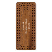 Create Elegant Crafted Custom Personalized Game Cribbage Board (Front Vertical)