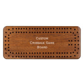 Create Elegant Crafted Custom Personalized Game Cribbage Board (Front (Horizontal))