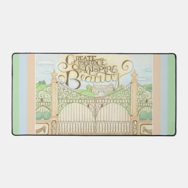 Create Embrace & Inspire Beauty Desk Mat (Front)