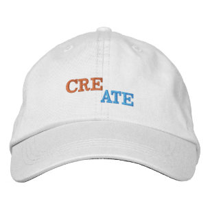 Create embroidered baseball cap