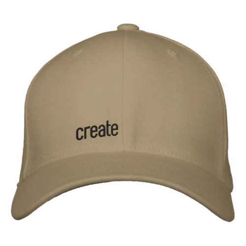 create embroidered baseball cap