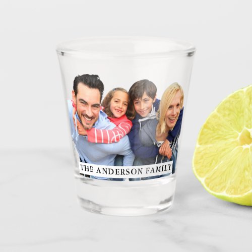 Create Family Photo And Text Shot Glass