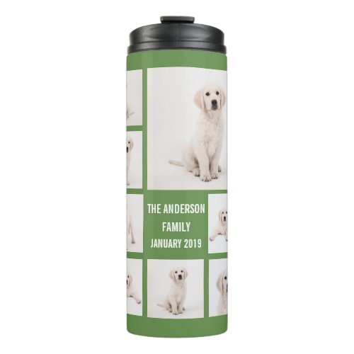 Create Family Photography Photo Collage 8 Photos Thermal Tumbler