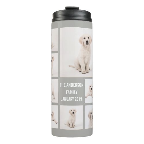 Create Family Photography Photo Collage 8 Photos Thermal Tumbler