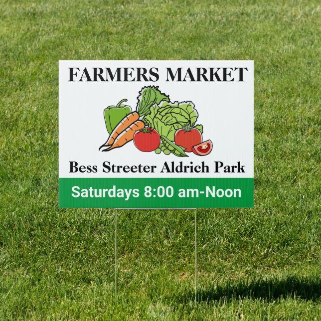 Create Farmers Vegetable Market Sign (Insitu)
