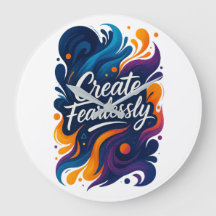 Create Fearlessly Wall Clock – Fearless Series