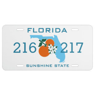 Create Florida State Custom  License Plate