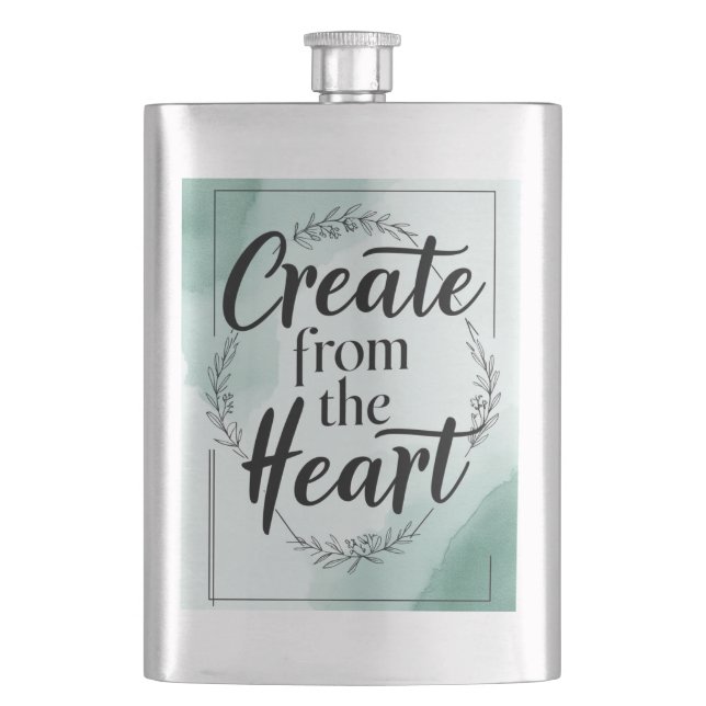 Create From he Heart option 2 Flask (Front)