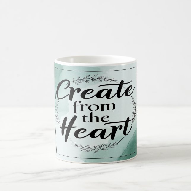 Create From The Heart option 2 Coffee Mug (Center)