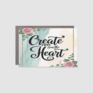 Create From The Heart option 3 Car Magnet