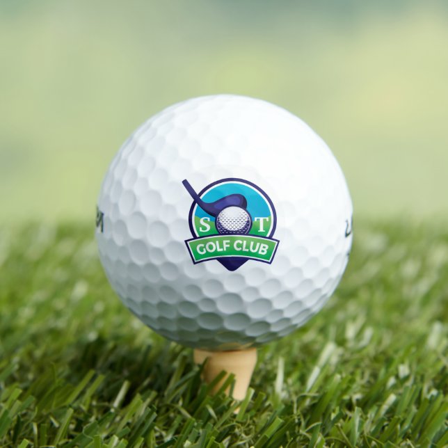 Create golf club initials monogram golf balls (Insitu Tee)