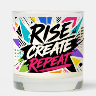 Create Grow Repeat Motivational Typography – Color Scented Candle