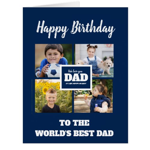 Create Happy Birthday Worlds Best Dad Card