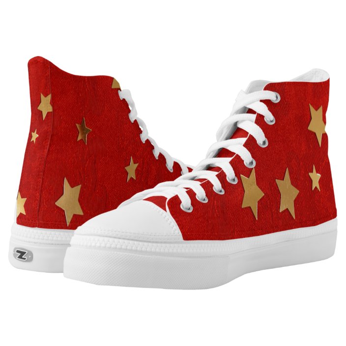 high top sneakers with stars