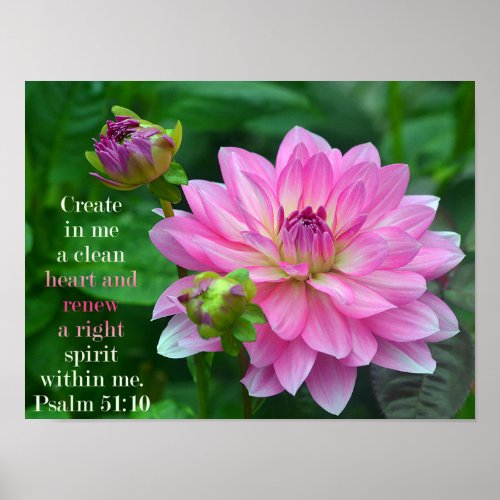 Create In me a clean heart Poster