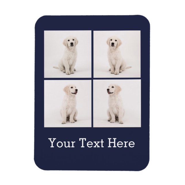 Create Instagram Family Photo Dog Cat Photos Magnet (Vertical)