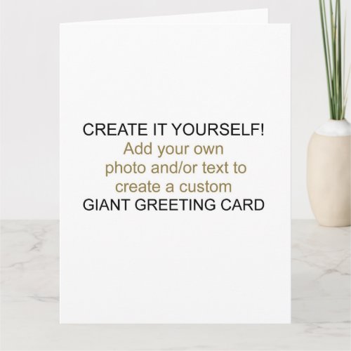 Create It Yourself Giant Greeting Card