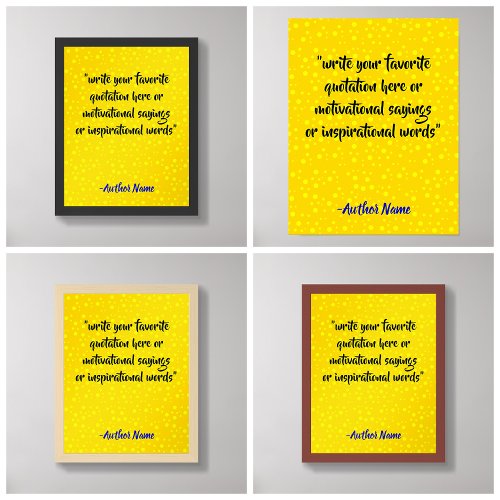 Create Luxury Black and Gold Quote  Poster