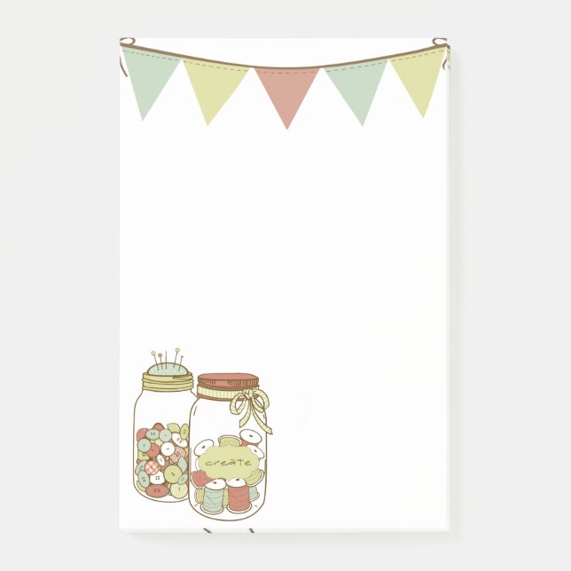 Create mason jar and garland notes (Front)