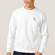 Create Mens Custom Embroidered Monogram Sweatshirt at Zazzle