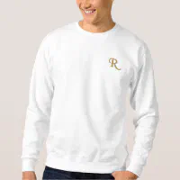 Embroidered Sweatshirt for Women Monogram Embroidered 