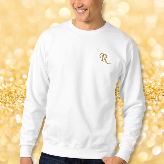 Create Mens Custom Embroidered Monogram Sweatshirt (Create Mens Custom Embroidered Monogram Sweatshirt)