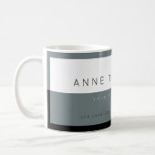 create modern gray&white custom profession coffee mug (Left)
