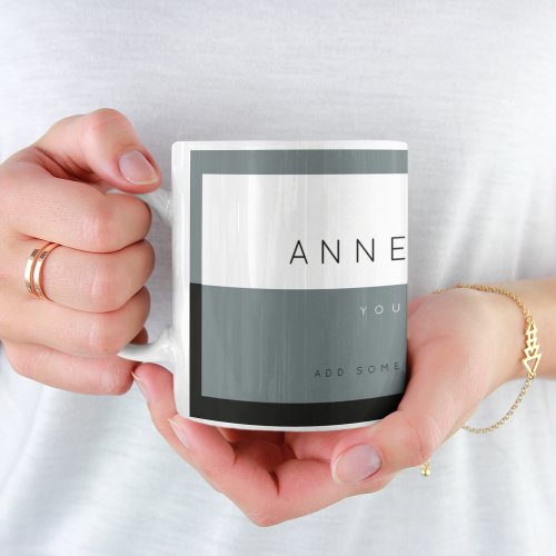 create modern graywhite custom profession coffee mug