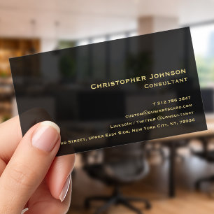 Create Modern Professional Minimalist Custom Clear Business Cards