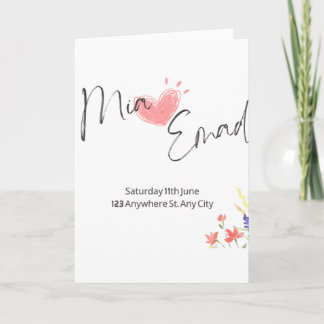 Create my wedding invitation