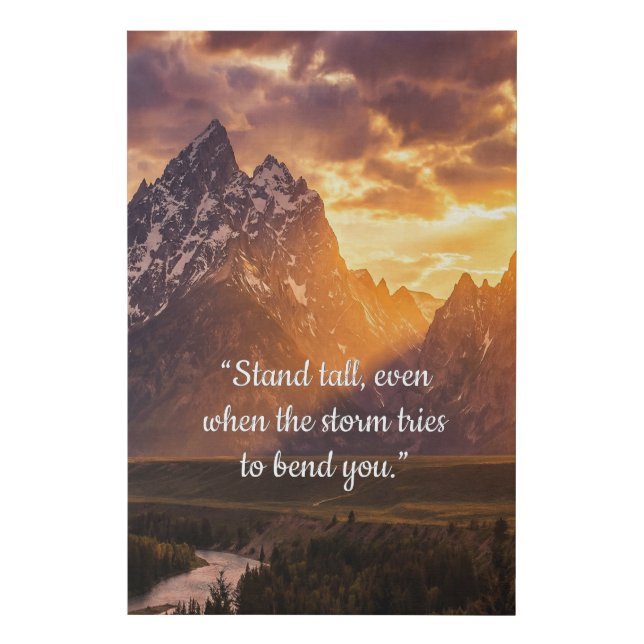 Create nature landscape canvas prints motivational (Front)