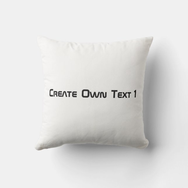 Create or Change Text Name Printed Outdoor Gifts  Pillow (Back)