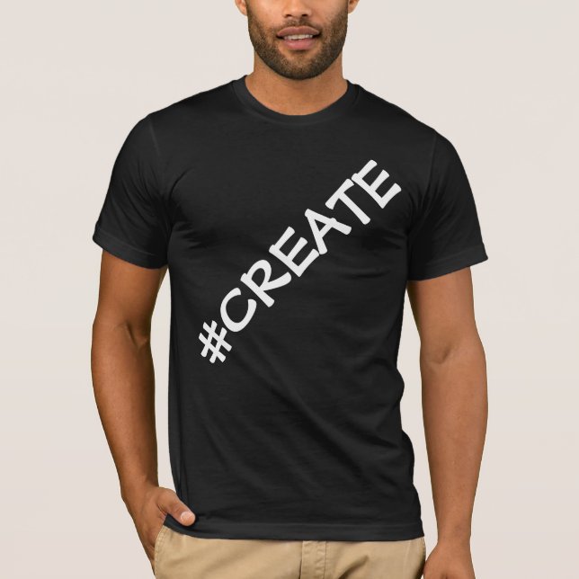 #CREATE Oversized Letters Men's T-Shirt (Front)