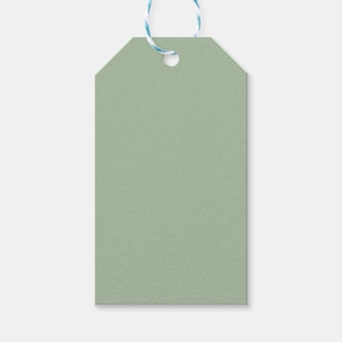 Create Own Apple Sage Green Gift Tags
