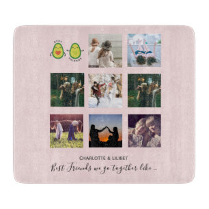 Create Own BFF Photo Collage gifts - Vegan Avocado Cutting Board