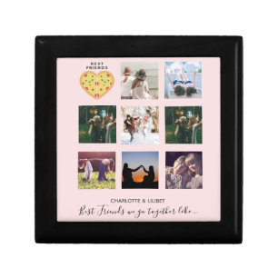 Create Own BFF Photo Collage Pizza Gift Box