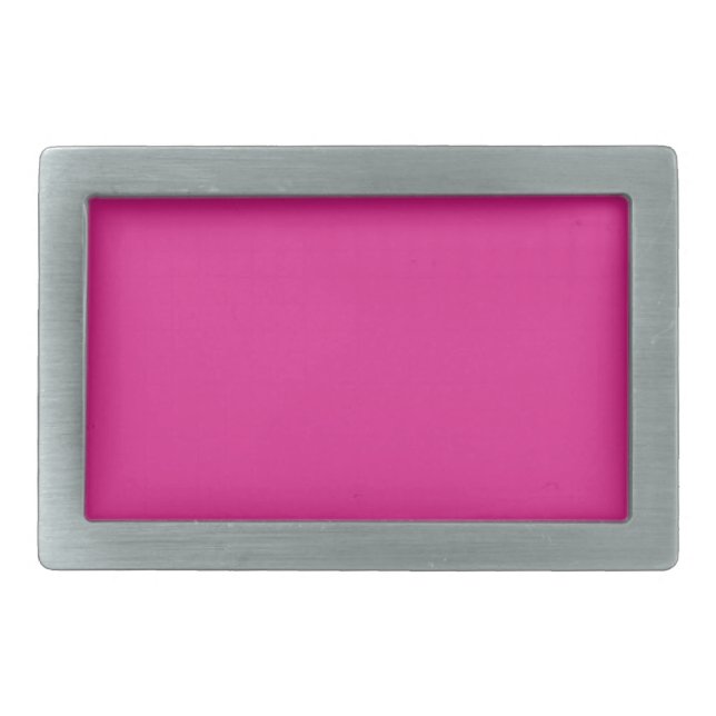 Create Own CERISE PINK Custom Text Personalized Belt Buckle (Front)
