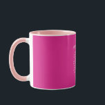 Create Own CERISE PINK Custom Text Personalized Mug<br><div class="desc">Custom gifts with a cerise pink background. Add your own graphics, design to create a pretty girly gift for daughter, granddaughter, goddaughter, best friend, bff, niece, cousin, aunty, coworker or more. Ideal for birthday (any age including sweet 16, 12th, 15th, 18th, 21st, 25th, 30th, 40th, 50th), Quinceanera, graduation, Christmas, retirement,...</div>