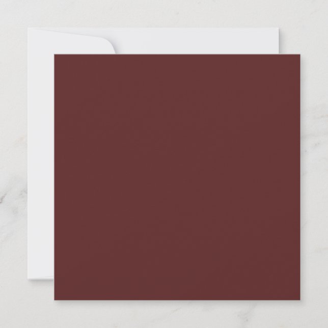 Create Own Elegant Burgundy  Invitation (Front)