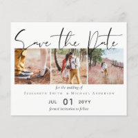 Create Own Engagement Photo SAVE the DATE Template