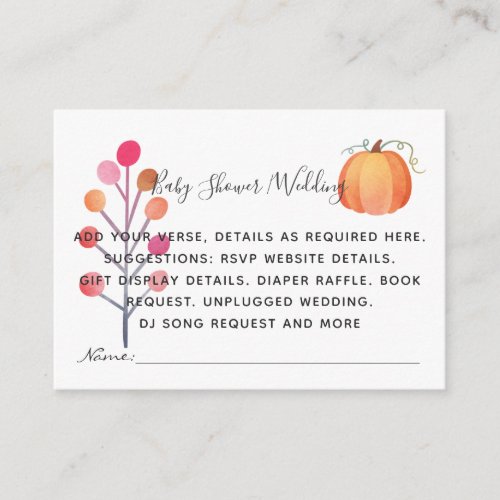 Create Own Event Details Inserts - Fall Pumpkin Create Own Event Details Inserts _ Fall Pumpkin