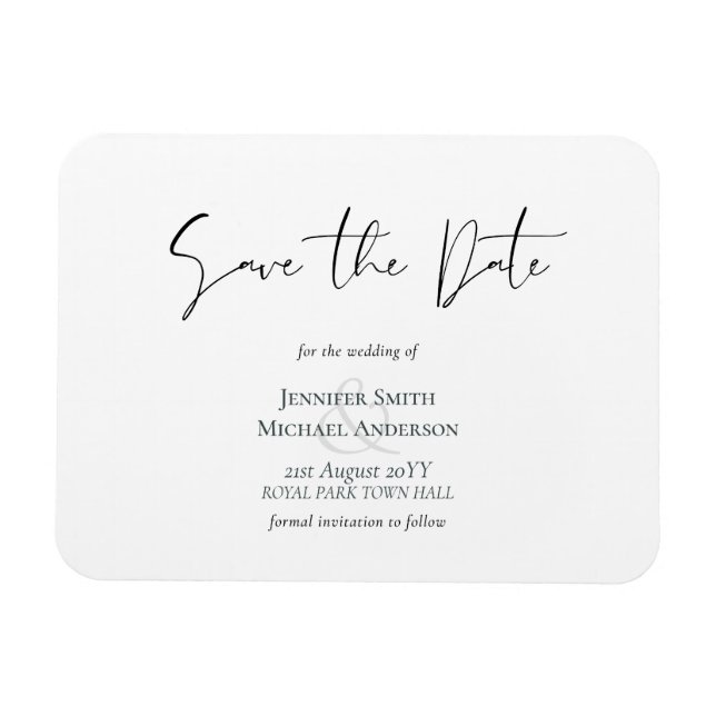 Create Own Magnetic Save The Date Budget Friendly Magnet (Horizontal)