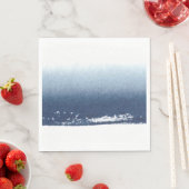 Create Own Peronalized Gift - Watercolor Navy Blue Napkins (Insitu)